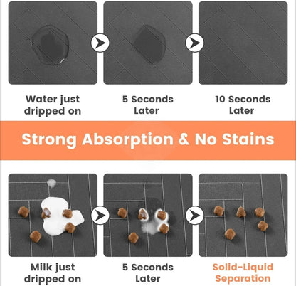 Absorbent Pet Feeding Mat – Waterproof & Quick-Dry
