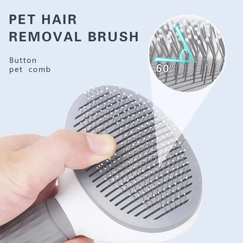 Easy Clean Pet Grooming Brush