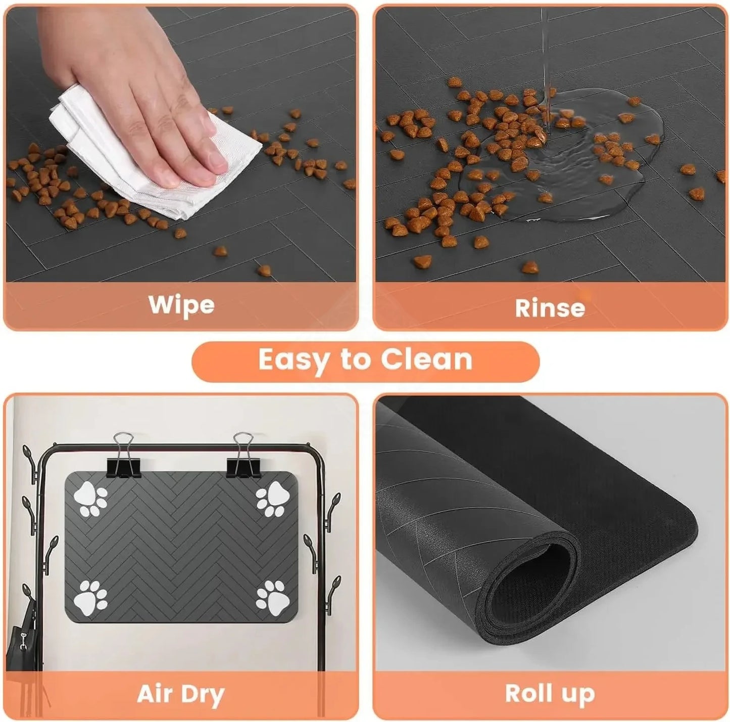 Absorbent Pet Feeding Mat – Waterproof & Quick-Dry