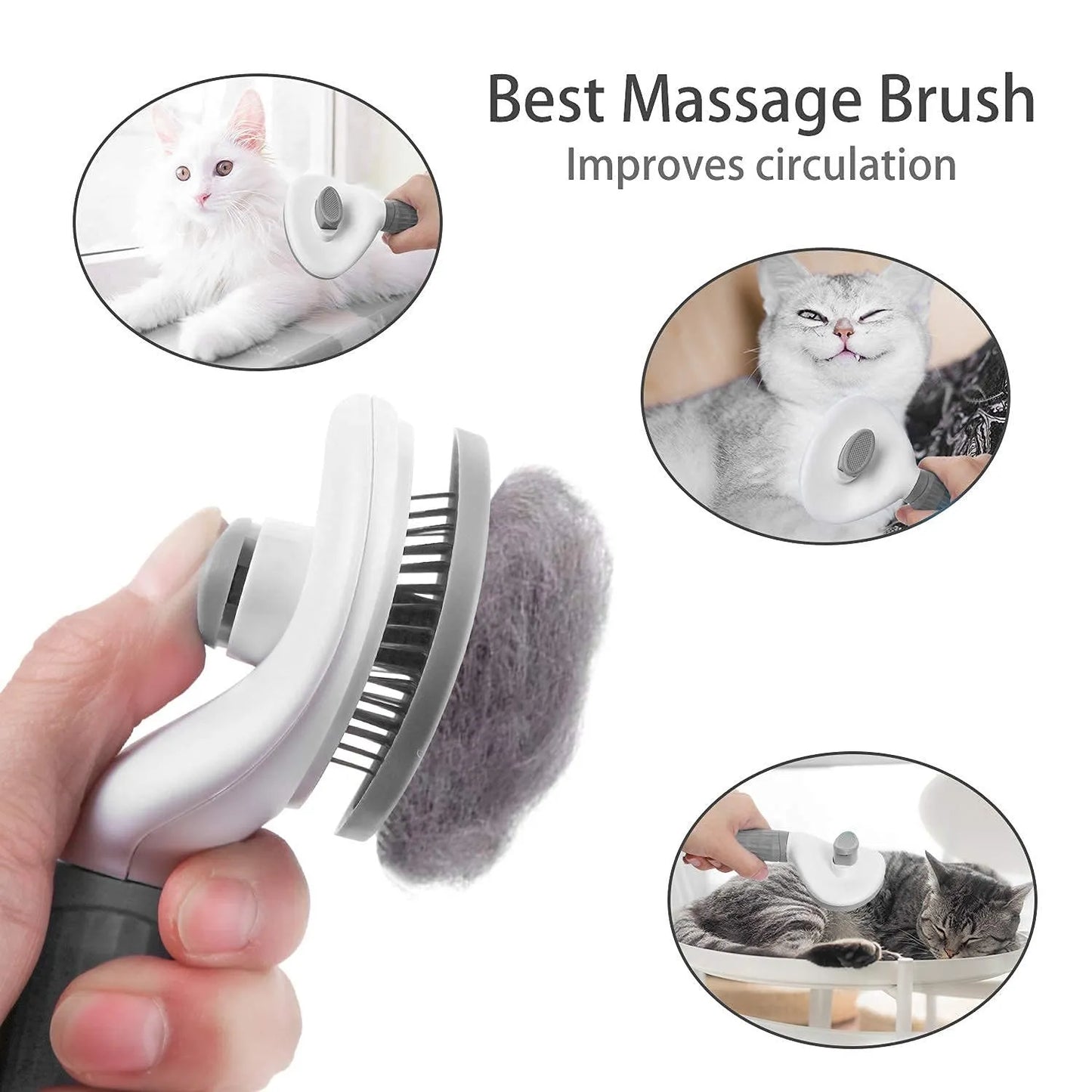 Easy Clean Pet Grooming Brush
