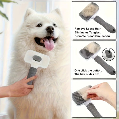 Easy Clean Pet Grooming Brush