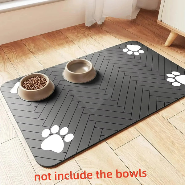 Absorbent Pet Feeding Mat – Waterproof & Quick-Dry